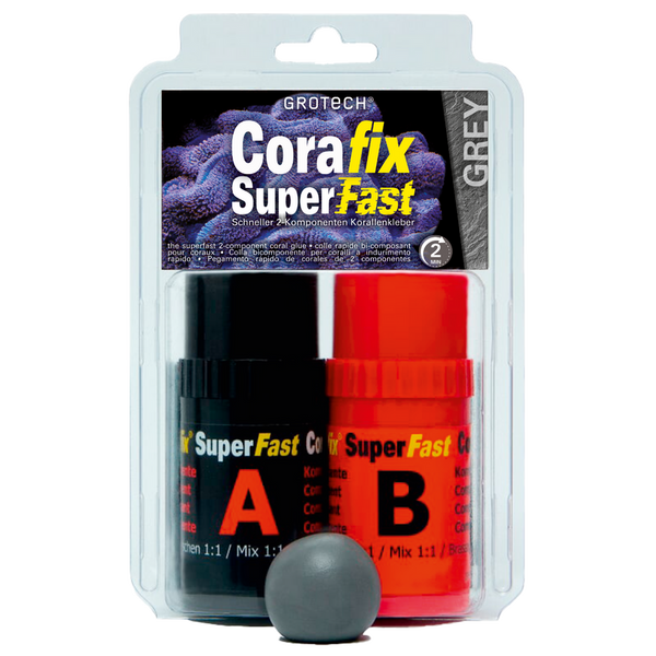 Korallenkleber CoraFix SuperFast, grau 240g / 2 min. GroTech