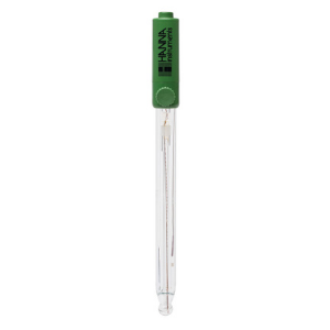 nachfüllbare pH-Elektrode mit Temperatursensor, Glasgehäuse, Keramikdiaphragma und doppelter Referenzableitung, 3,5 mm Klinkenstecker und 1 m Kabel Hanna Instruments