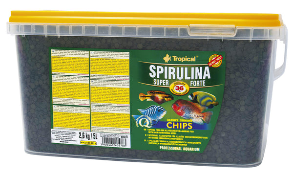 Tropical-Futter Super Spirulina Forte Chips 5 Ltr. / 2.6 Kg Tropical Deutschland
