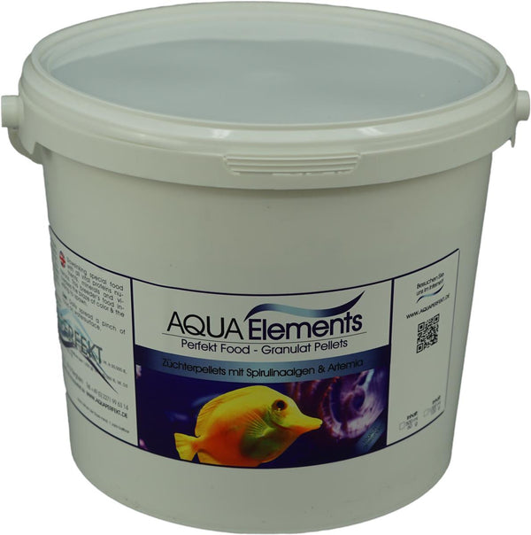 Granulat Futter / Pellets - 5000 ml / 2,5 Kg Eimer Spirulinaalgen &  Artemia AquaPerfekt