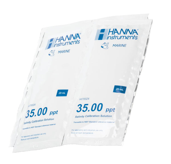 Leitfähigkeitslösung 35 ppt (g/l), 25 Beutel à 20 ml Hanna Instruments