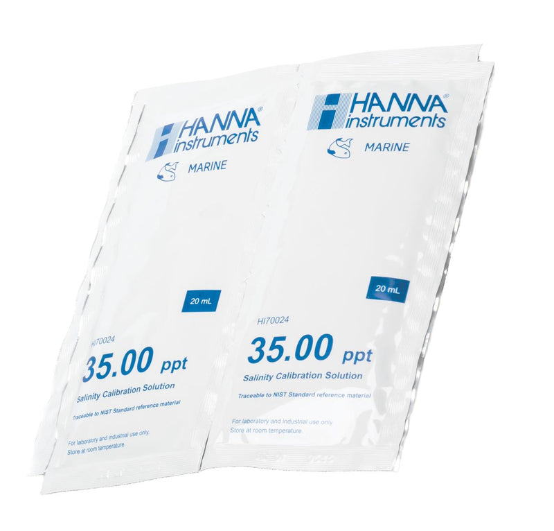 Leitfähigkeitslösung 35 ppt (g/l), 25 Beutel à 20 ml Hanna Instruments