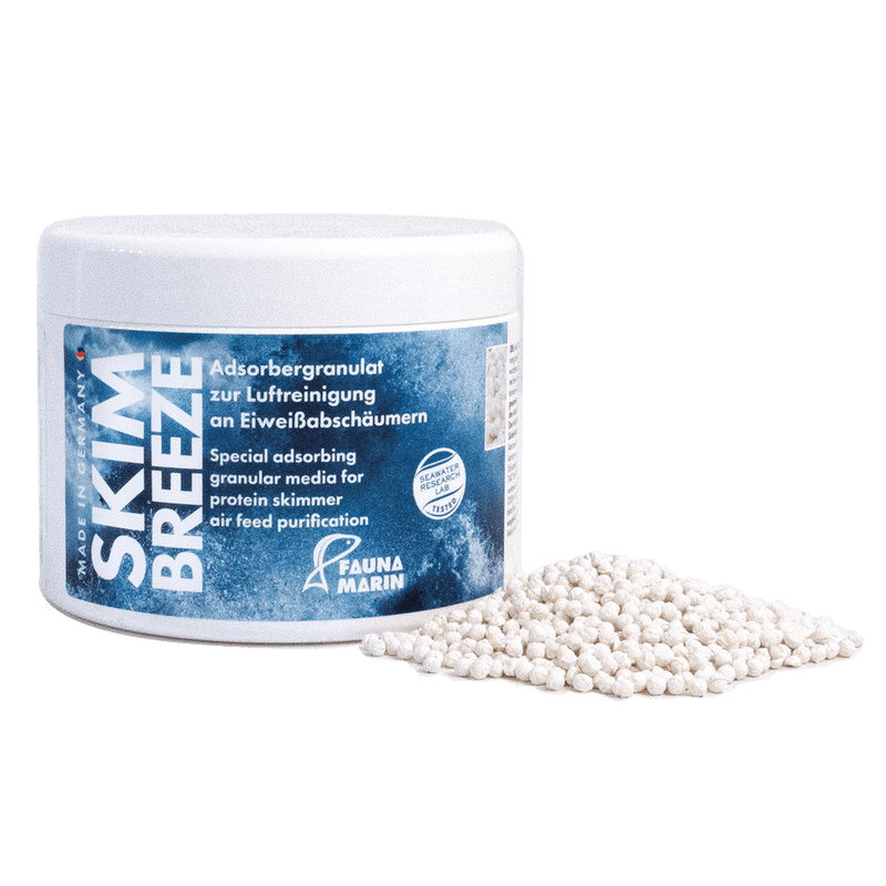 Skim Breeze Granulat 500 ml Spezial Adsorber zur Luftreinigung an Eiweißabschäumern zur Stabilisierung des PH-Werts Fauna Marin