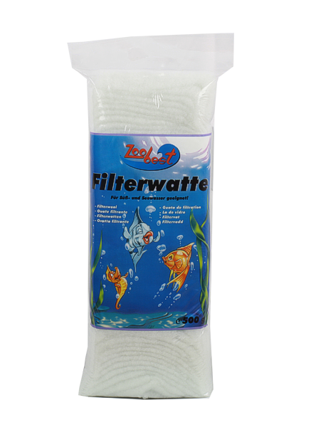 Filterwatte, weiß  500 g Zoobest