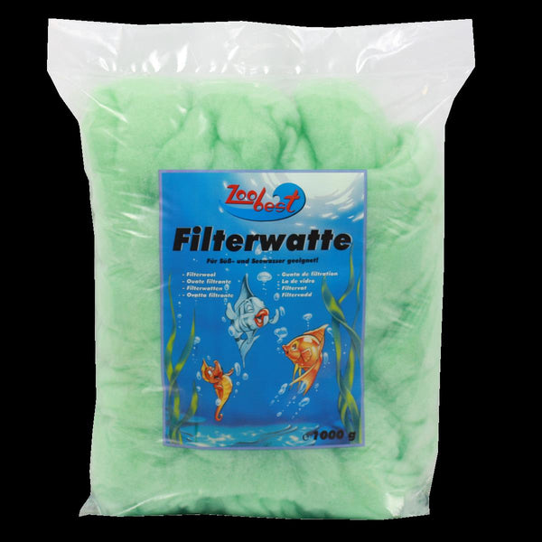 Filterwatte, grün 1000 g Zoobest