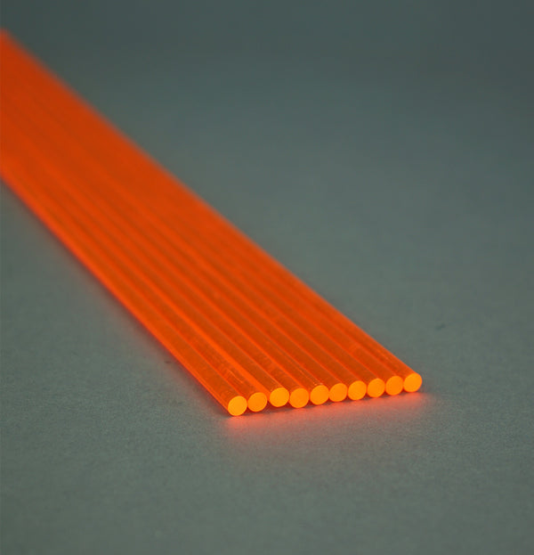 10 Leuchtstäbe Farbe ORANGE a 0,5m lang AquaPerfekt