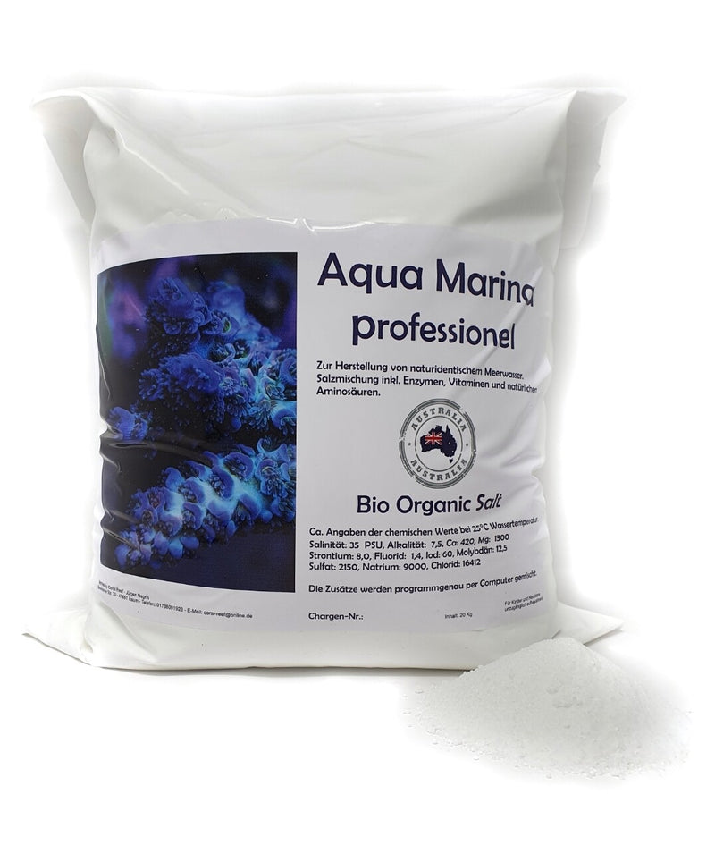 Aqua marina professionel-marine bio organic Salt 20 kg Coral Reef