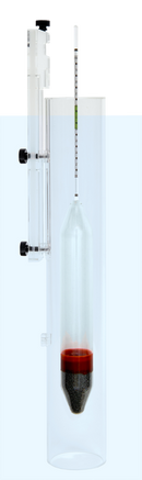 Präzision-Aräometer 350mm + Messröhre zum Befestigen im Aquarium GroTech