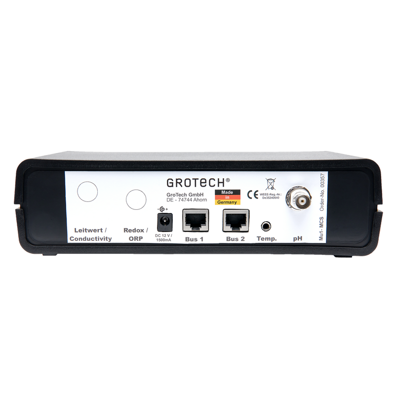 MU1 - MCS  ( Messwerterfassung) incl. pH + Temperatur + Messonde (Probe) GroTech