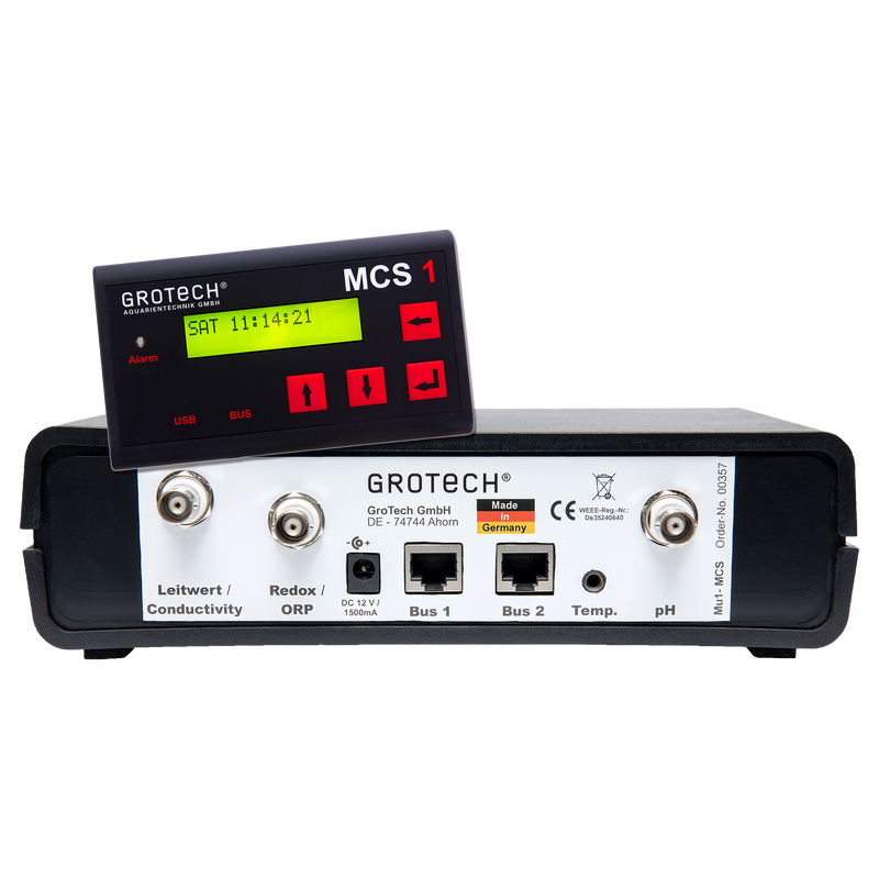 SET MCS - MU1 - MCS  ( Messwerterfassung) incl. pH + Temperatur + Redox + Leitwert + Messonden GroTech