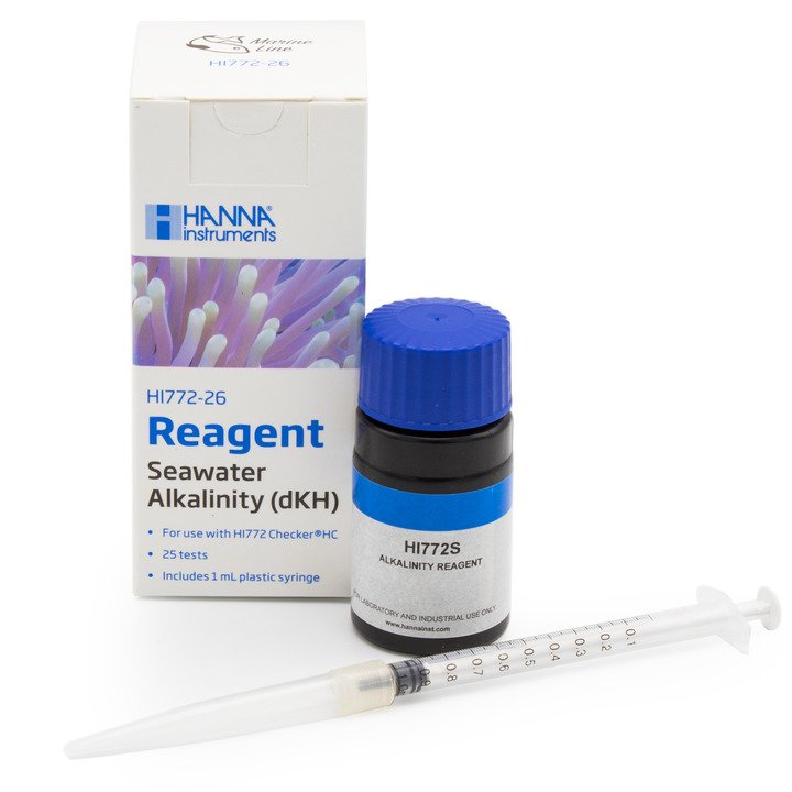 Reagenzien für HI772 Alkalinität (Meerwasser) (0,0 bis 20,0 dKH) 25 Tests Hanna Instruments