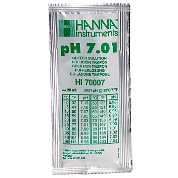 Pufferlösung pH 7,01, 25 Beutel à 20 ml