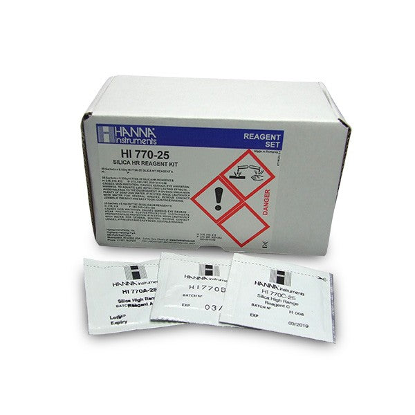 Reagenzien für HI770 Silikat, hoch (0 bis 200 mg/l) 25 Tests Hanna Instruments