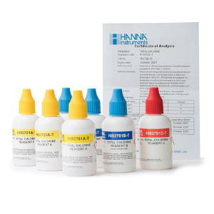 Reagenzien für Photometer Chlor Gesamt niedrig (300 Tests) (Flüssig) Hanna Instruments