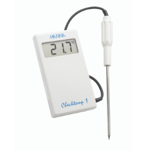 Checktemp 1 C - Pocket-Thermometer mit Batterie (Einstichfühler mit 1 m Kabel) Hanna Instruments