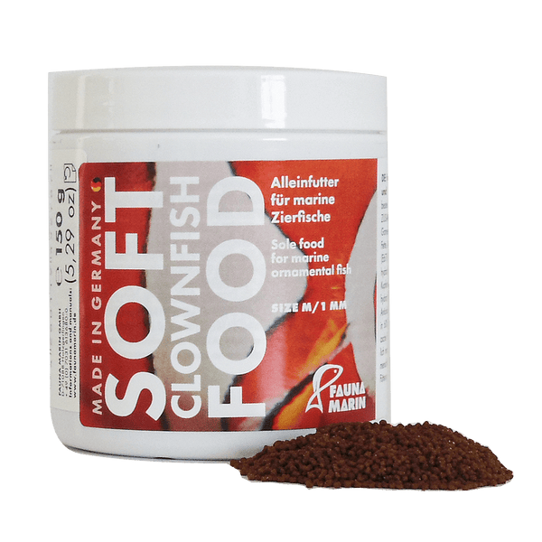 Soft Clownfish Food 250ml Größe M  Weiches, speziell angereichertes Futter speziell für Anemonenfische Fauna Marin