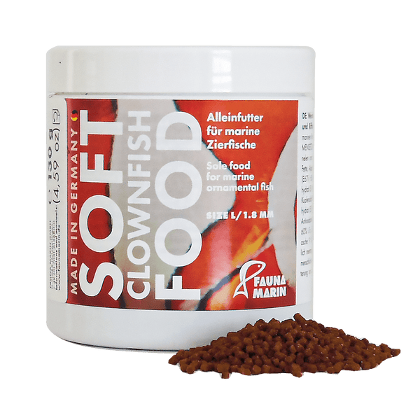 Soft Clownfish Food 250ml Größe L  Weiches, speziell angereichertes Futter speziell für Anemonenfische Fauna Marin