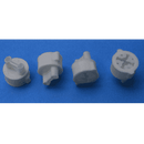 Reef-Clickplugs rund, 9 St. weiß - Korallenableger.com