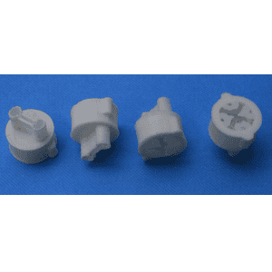 Reef-Clickplugs rund, 9 St. weiß - Korallenableger.com