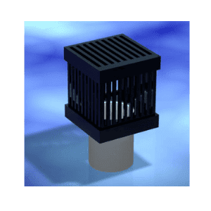 Ablauf Cube mit Deckel für 40 mm Rohr - Korallenableger.com