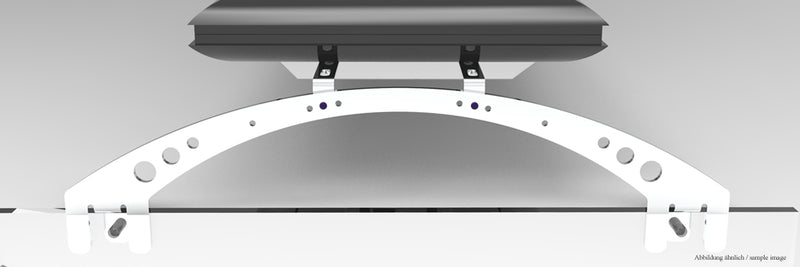 Aquarienaufsatzhalter universal - weiß Giesemann