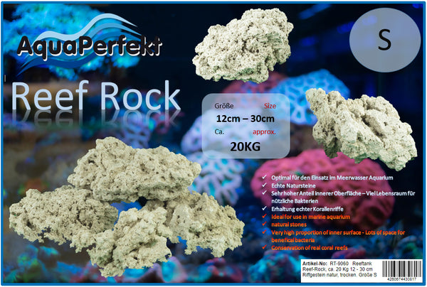 Reef-Rock, ca. 20 Kg 12 - 30 cm (S) AquaPerfekt