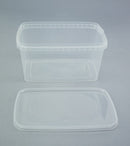 Transport Becher 1600 ml mit Deckel, 50 Stück AquaPerfekt