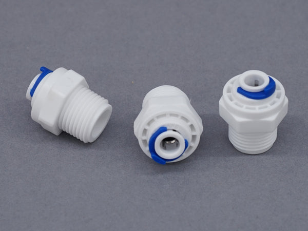 Gerader Anschluß/ Verbinder 1/4" ( 6 mm ) x 3/8" Gewinde AquaPerfekt