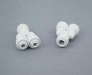 Y-Stück 1/4 x 1/4 (6mm) x 3/8" (10mm) 
für Osmoseanlagen AquaPerfekt