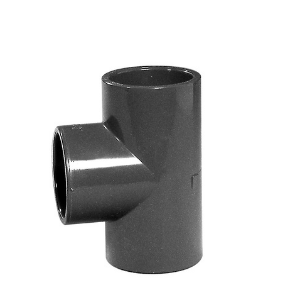 T-Stück 90° 2x Klebemuffe 25mm 1x Innengewinde 3/4" PVC