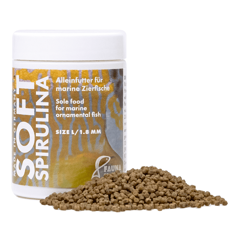 Marine Soft Spirulina Grösse L 250ml  Weiches Granulatfutter für Seewasserfische Fauna Marin