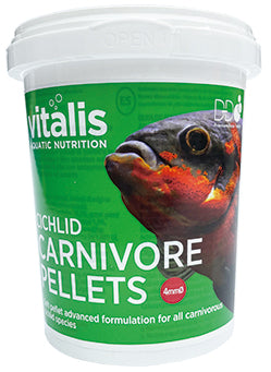 Cichlid Carnivore Pellets Süsswasser Ø 1mm - 70 g Vitalis