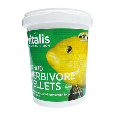 Cichlid Herbivore Pellets Süsswasser Ø 1,5 mm - 260 g Vitalis